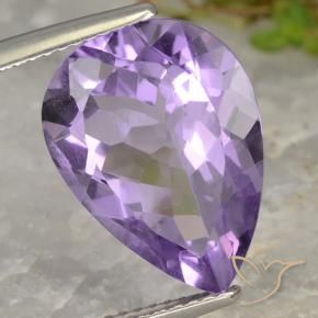 6.43克拉天然紫水晶，梨形，VVS-VS