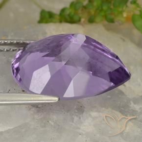 7.60克拉天然紫水晶，梨形，VVS-VS