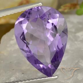 6.32克拉天然紫水晶，梨形，VVS-VS