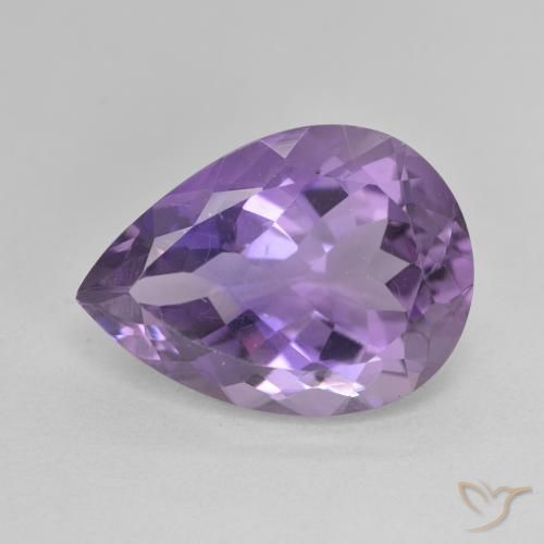 7.22克拉天然紫水晶，梨形，VVS-VS
