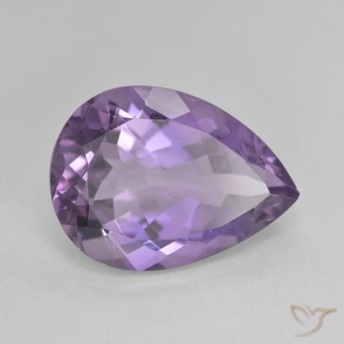 7.22克拉天然紫水晶，梨形，VVS-VS