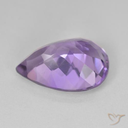 7.22克拉天然紫水晶，梨形，VVS-VS
