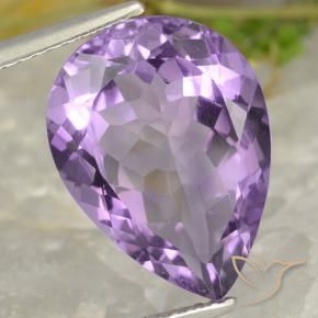 7.05克拉天然紫水晶，梨形，VVS-VS