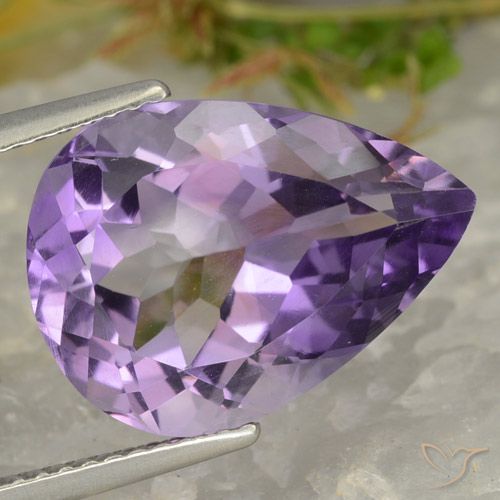 6.68克拉天然紫水晶，梨形，VVS-VS