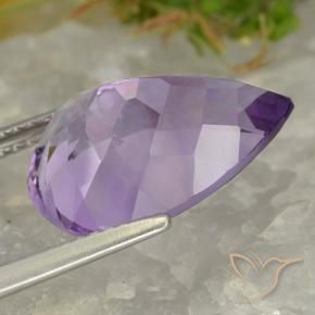 6.68克拉天然紫水晶，梨形，VVS-VS