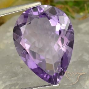 6.71克拉天然紫水晶，梨形，VVS-VS