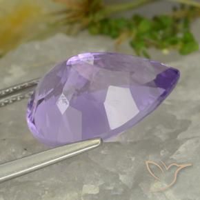 7.68克拉天然紫水晶，梨形，VVS-VS