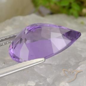 4.57克拉天然紫水晶，梨形，VS