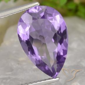 4.77克拉天然紫水晶，梨形，VS