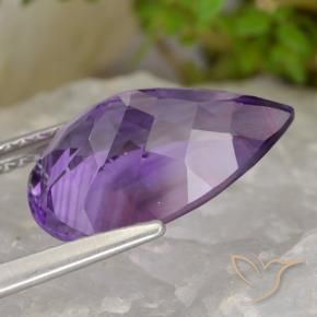 4.52克拉天然紫水晶，梨形，VVS-VS