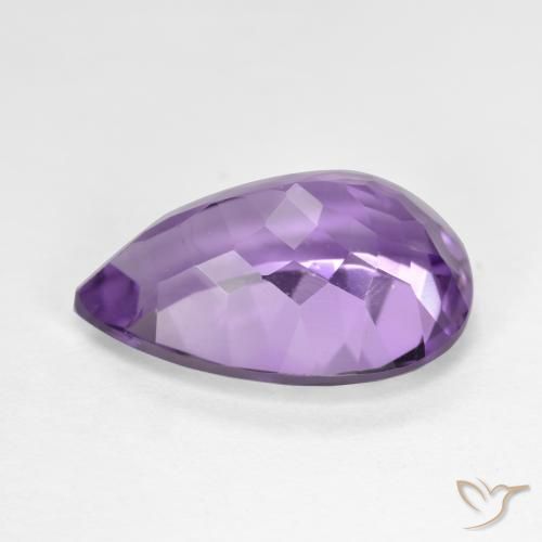 5.43克拉天然紫水晶，梨形，VS