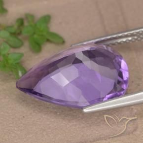 5.97克拉天然紫水晶，梨形，VVS-VS