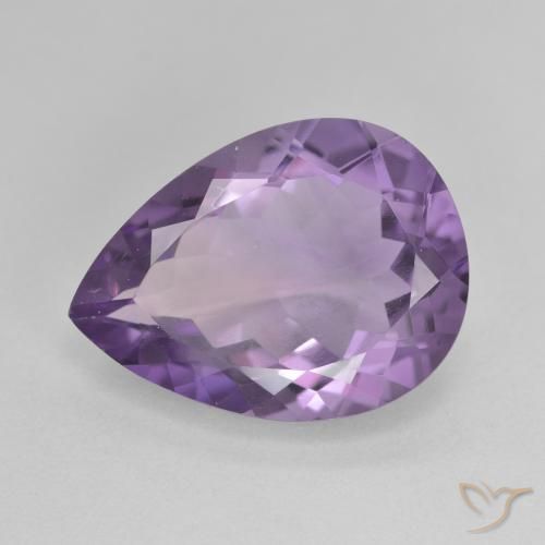 6.69克拉天然紫水晶，梨形，VVS-VS