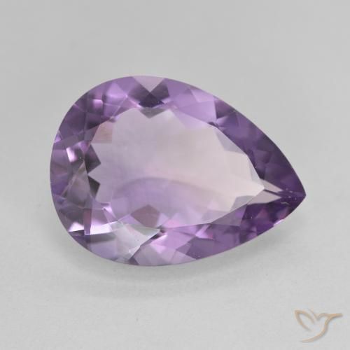 6.69克拉天然紫水晶，梨形，VVS-VS