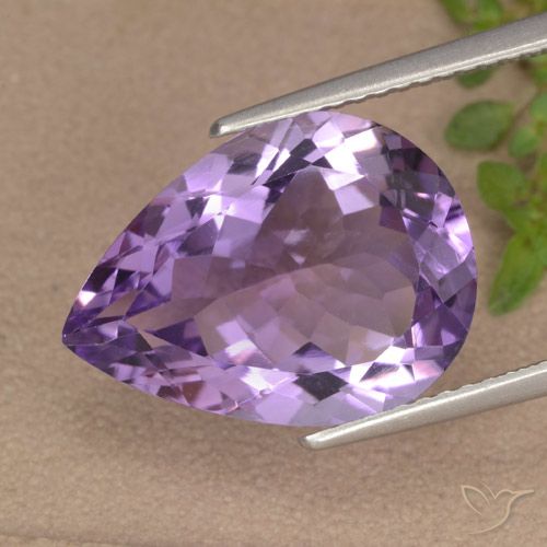 6.52ct 天然 深紫罗兰色 紫水晶, 梨形, VVS-VS