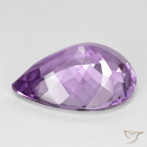 6.22克拉天然紫水晶，梨形，VVS-VS