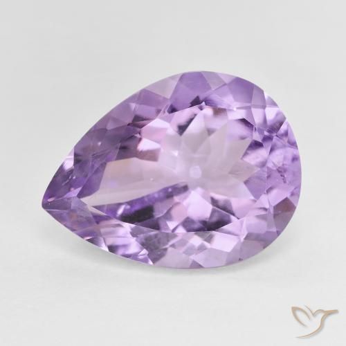 7.28ct 天然 中紫 紫水晶, 梨形, VS
