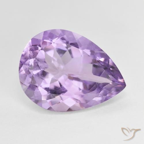 7.28克拉天然紫水晶，梨形，VS