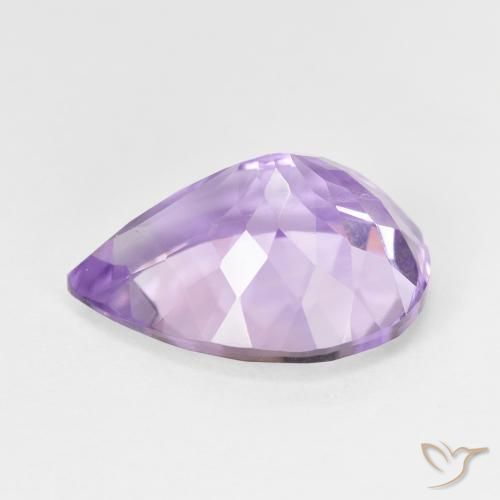 7.28克拉天然紫水晶，梨形，VS