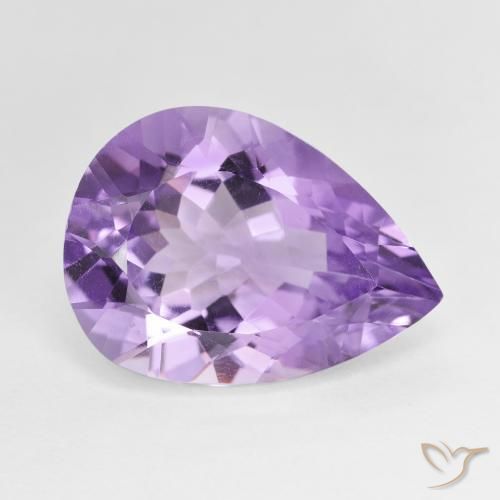 7.29ct 天然 深紫罗兰色 紫水晶, 梨形, VVS-VS