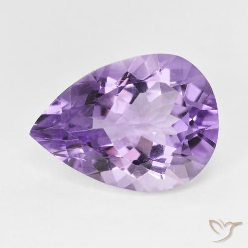 7.29克拉天然紫水晶，梨形，VVS-VS
