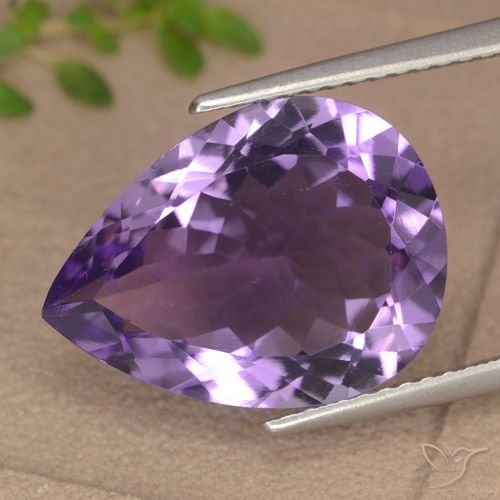6.79克拉天然紫水晶，梨形，VVS-VS