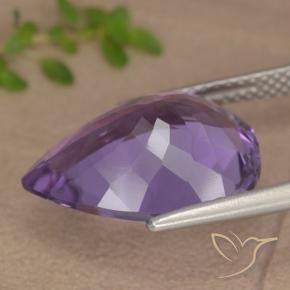 6.79克拉天然紫水晶，梨形，VVS-VS