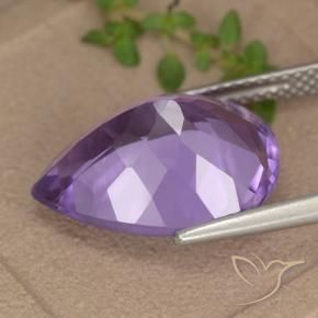 6.83克拉天然紫水晶，梨形，VVS-VS