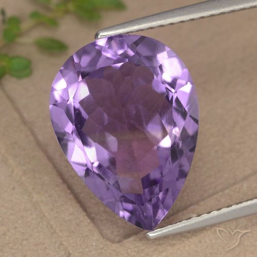 6.75ct 天然 深紫罗兰色 紫水晶, 梨形, VVS-VS