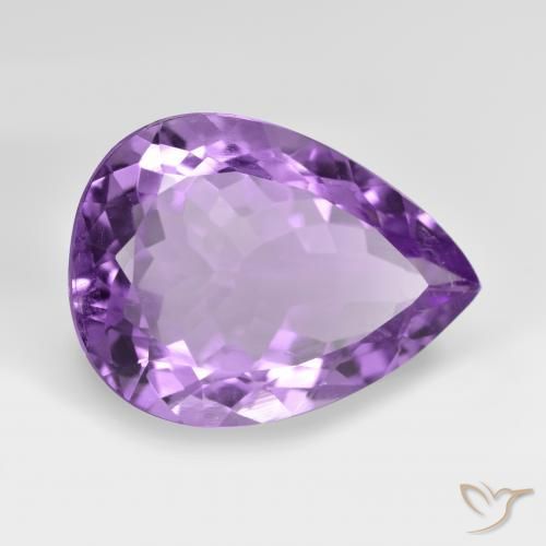 7.04克拉天然紫水晶，梨形，VVS-VS