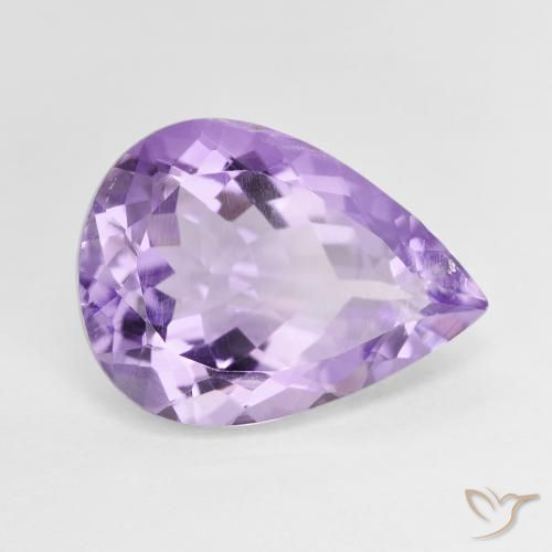 7.28克拉天然紫水晶，梨形，VS