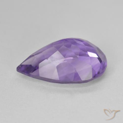 5.03克拉天然紫水晶，梨形，VS