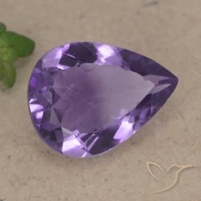 5.94克拉天然紫水晶，梨形，VS