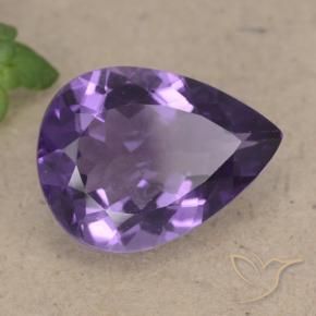 6.77克拉天然紫水晶，梨形，VS