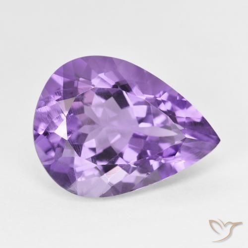 7.23克拉天然紫水晶，梨形，VS