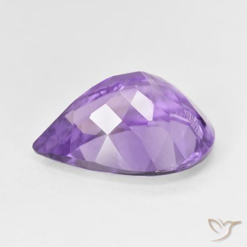 7.23克拉天然紫水晶，梨形，VS