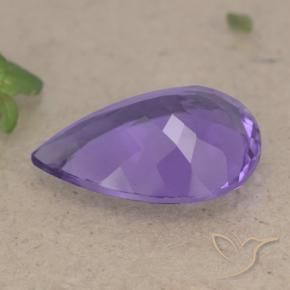 6.08克拉天然紫水晶，梨形，VS
