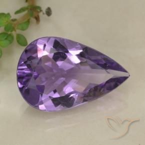 4.03克拉天然紫水晶，梨形，VS