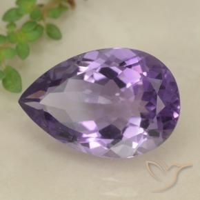 5.04克拉天然紫水晶，梨形，VS