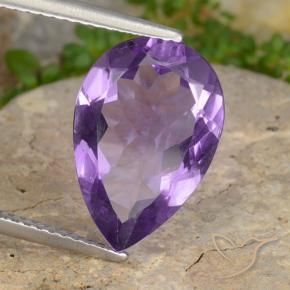 4.82克拉天然紫水晶，梨形，VVS-VS