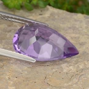 6.34克拉天然紫水晶，梨形，VVS-VS