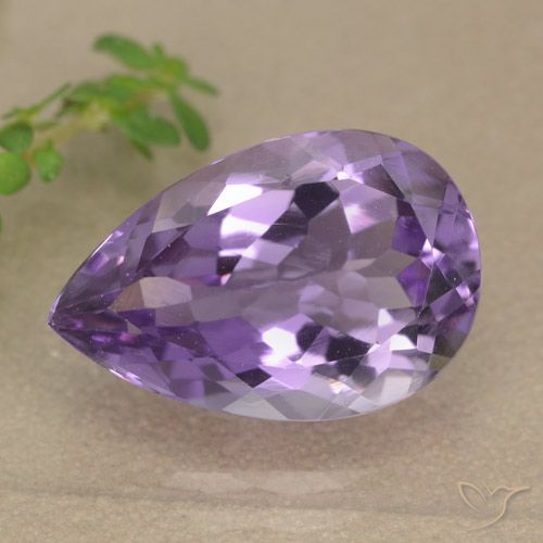 5.22克拉天然紫水晶，梨形，VVS-VS