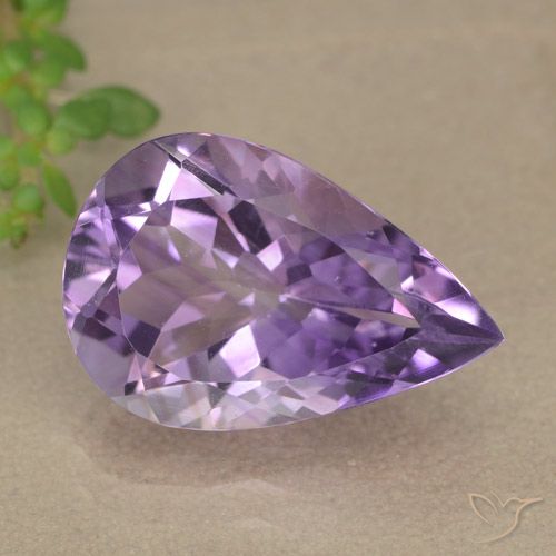 4.90ct 天然 中紫 紫水晶, 梨形, VVS-VS