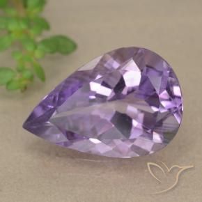 4.90克拉天然紫水晶，梨形，VVS-VS