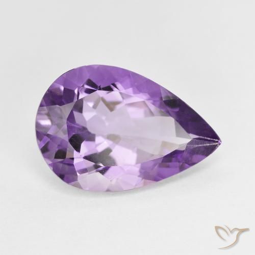 4.43克拉天然紫水晶，梨形，VVS-VS