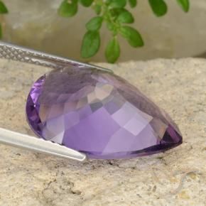 7.66克拉天然紫水晶，梨形，VS