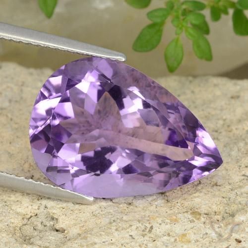 9.43克拉天然紫水晶，梨形，VVS-VS