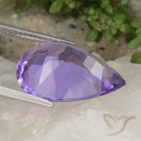 8.52克拉天然紫水晶，梨形，VVS-VS