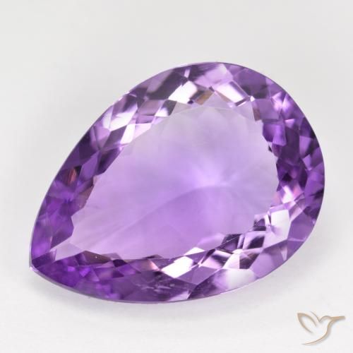 9.17克拉天然紫水晶，梨形，VVS-VS