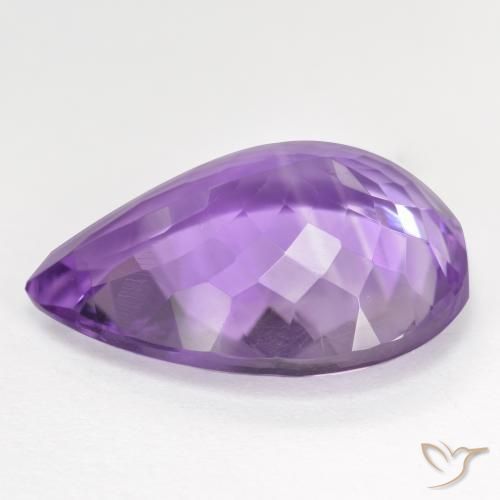 9.17克拉天然紫水晶，梨形，VVS-VS